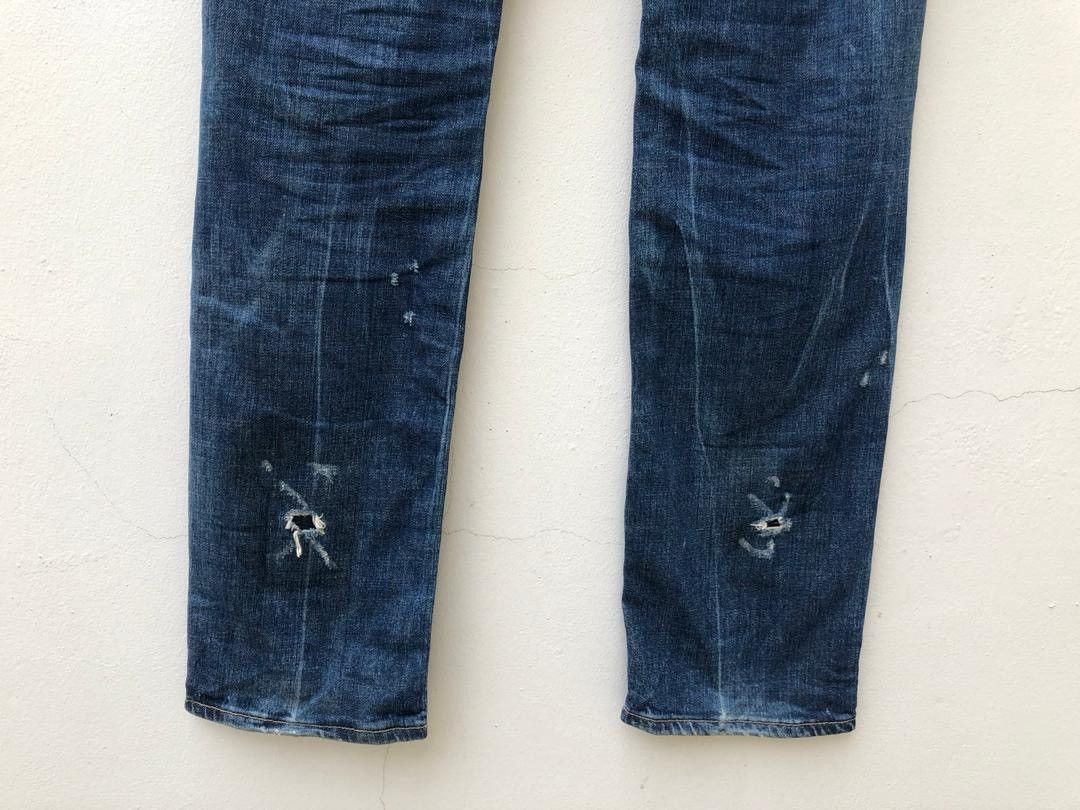 Dsquared2 DSQUARED 2 Made in Italy Distressed Denim Slim Jeans Size US 31 - 14 Thumbnail