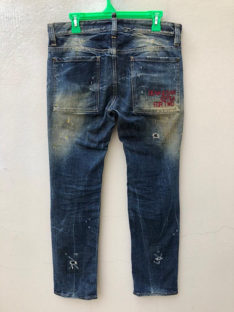 Dsquared2 DSQUARED 2 Made in Italy Distressed Denim Slim Jeans Size US 31 - 9 Thumbnail