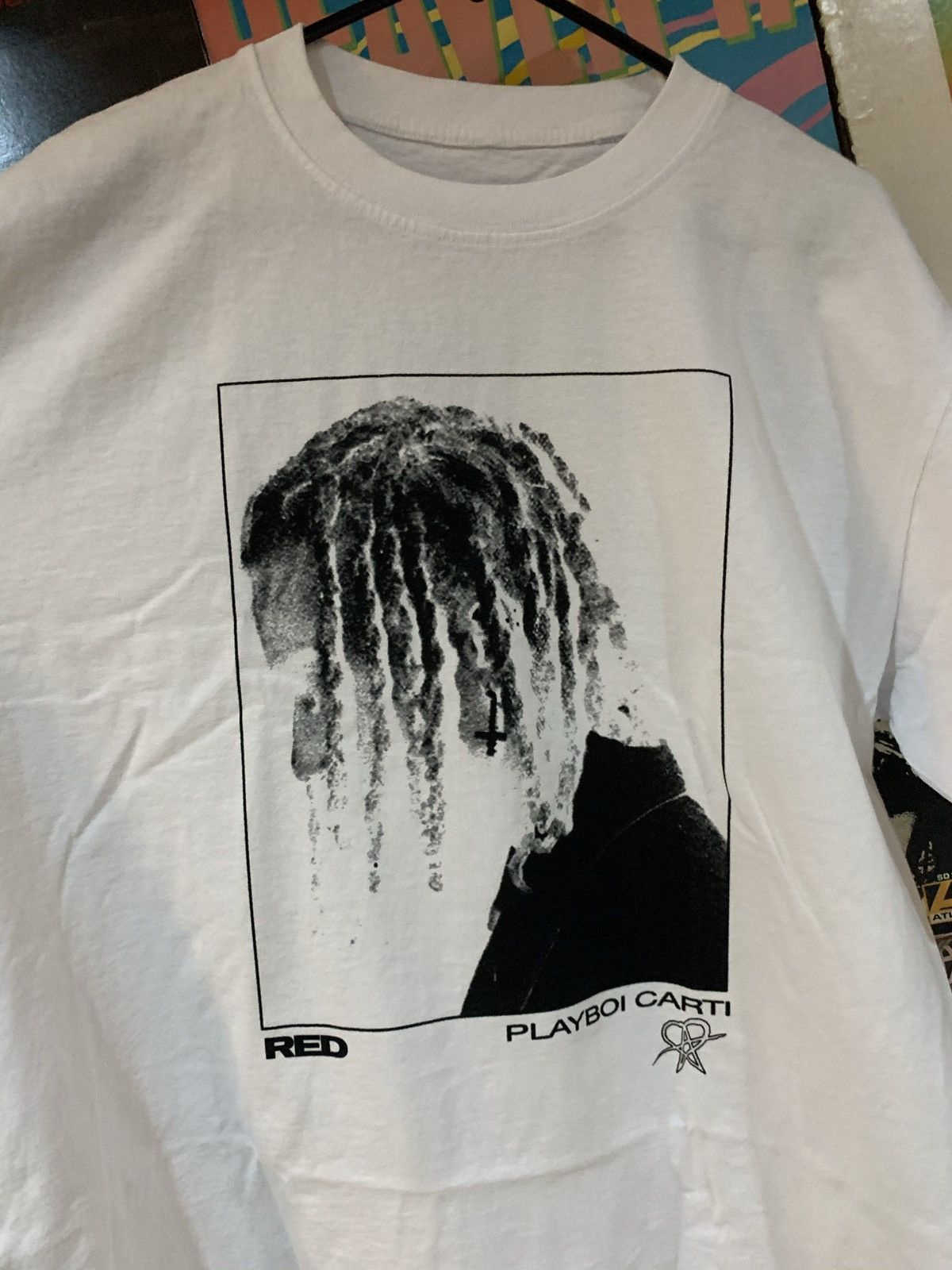 Playboi Carti Ecstasy of the Vampires White Tee Size US L / EU 52-54 / 3 - 3 Thumbnail