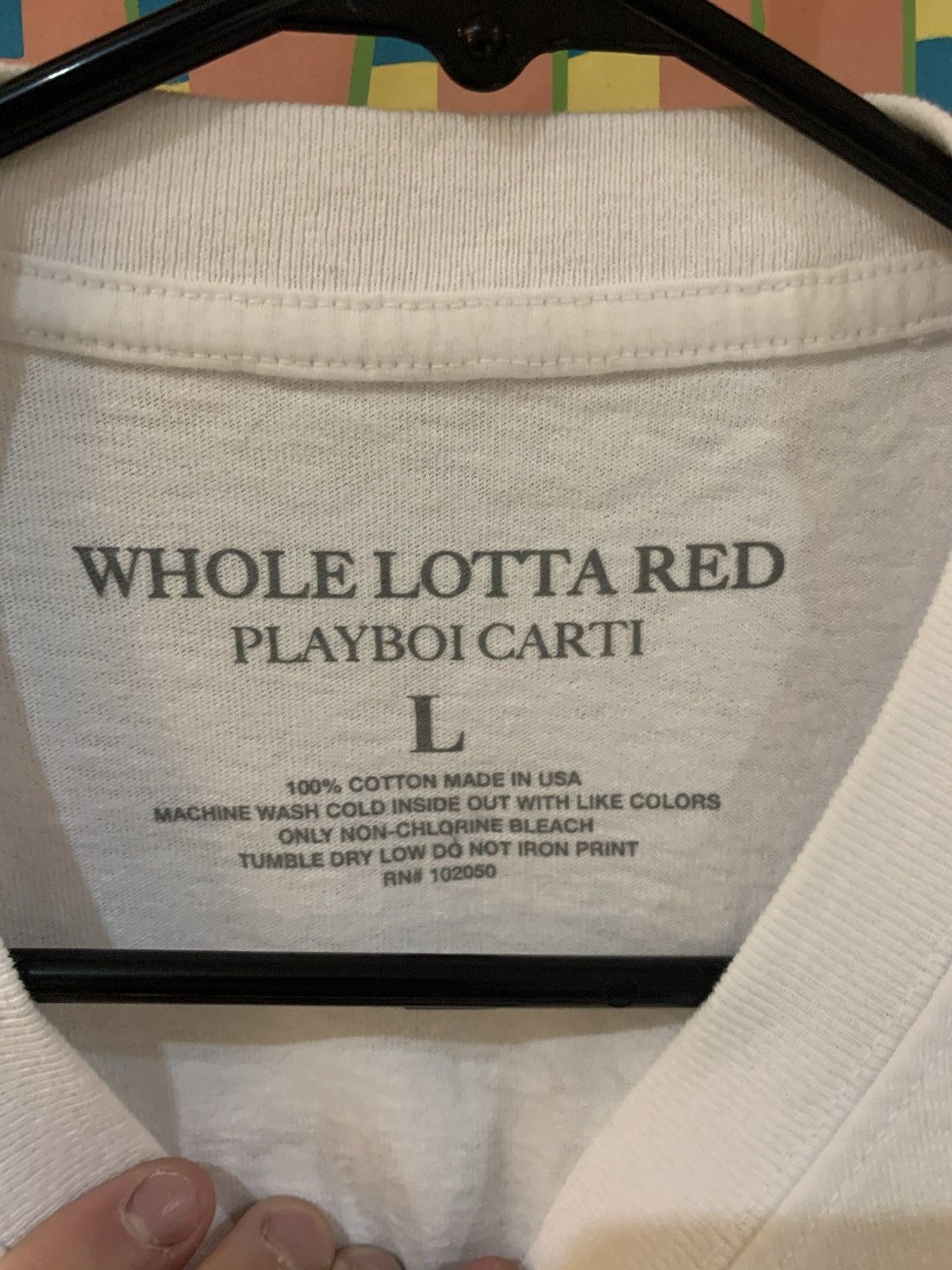 Playboi Carti Ecstasy of the Vampires White Tee Size US L / EU 52-54 / 3 - 5 Thumbnail