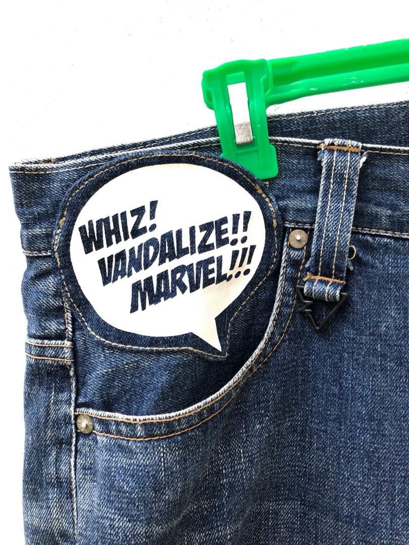 Marvel Comics × Vandalize × WHIZ LIMITED 3 collaborations Redline Selvedge Denim Jeans Size US 36 / EU 52 - 6 Thumbnail