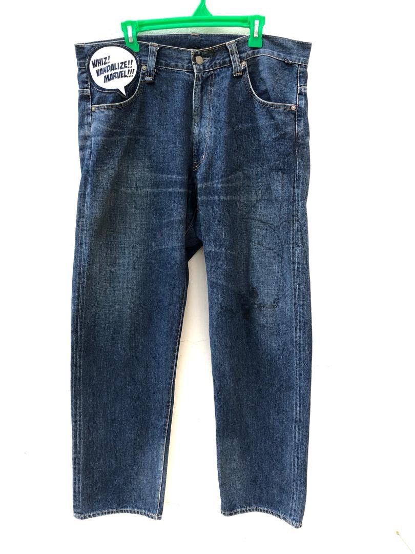 WHIZ LIMTED PATCH DENIM PANTS BLUE 36