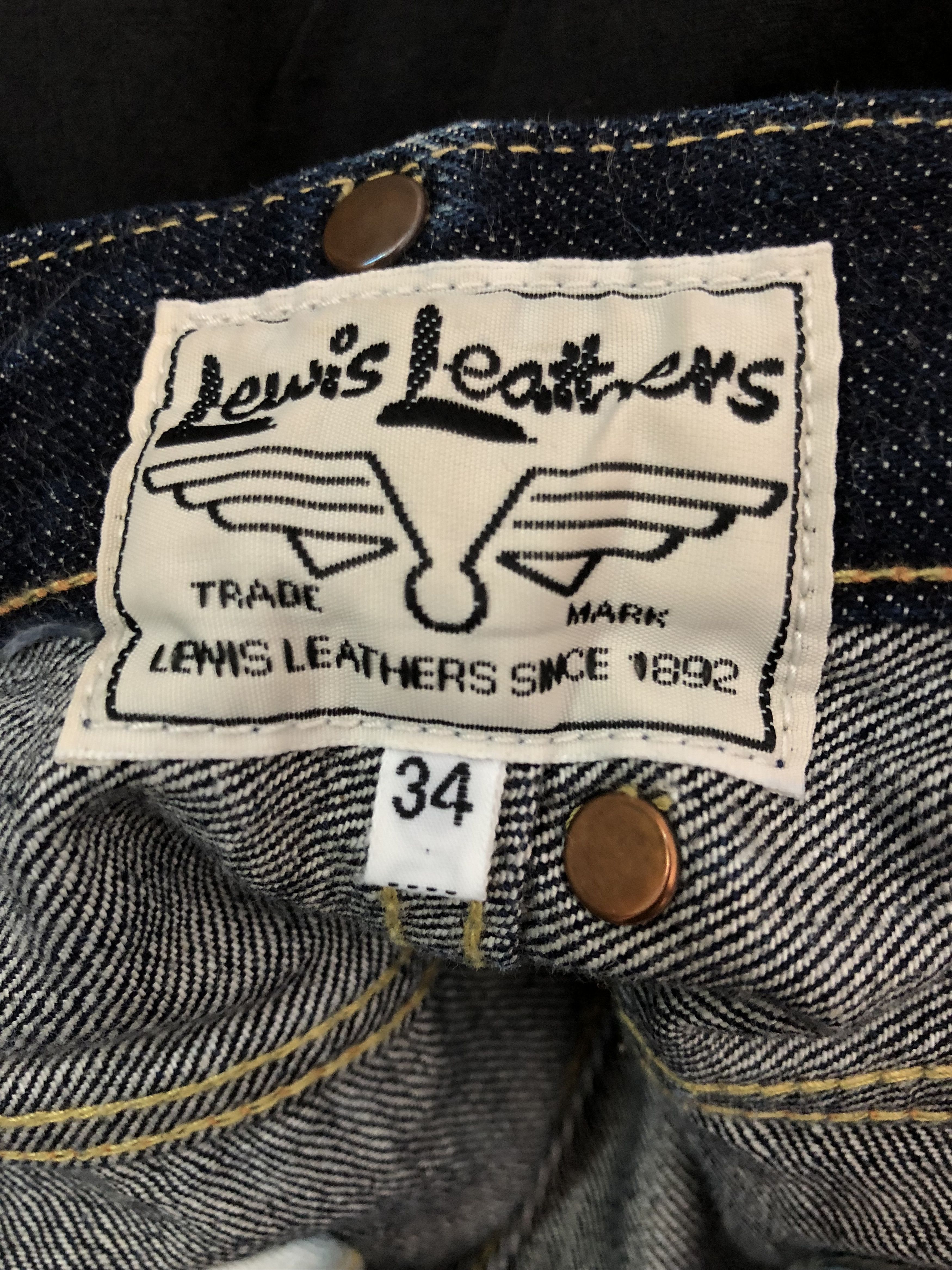 Kapital × Lewis Leathers Kapital X Lewis Leathers Redline Selvedge Blue Denim Jeans Size US 34 / EU 50 - 13 Thumbnail