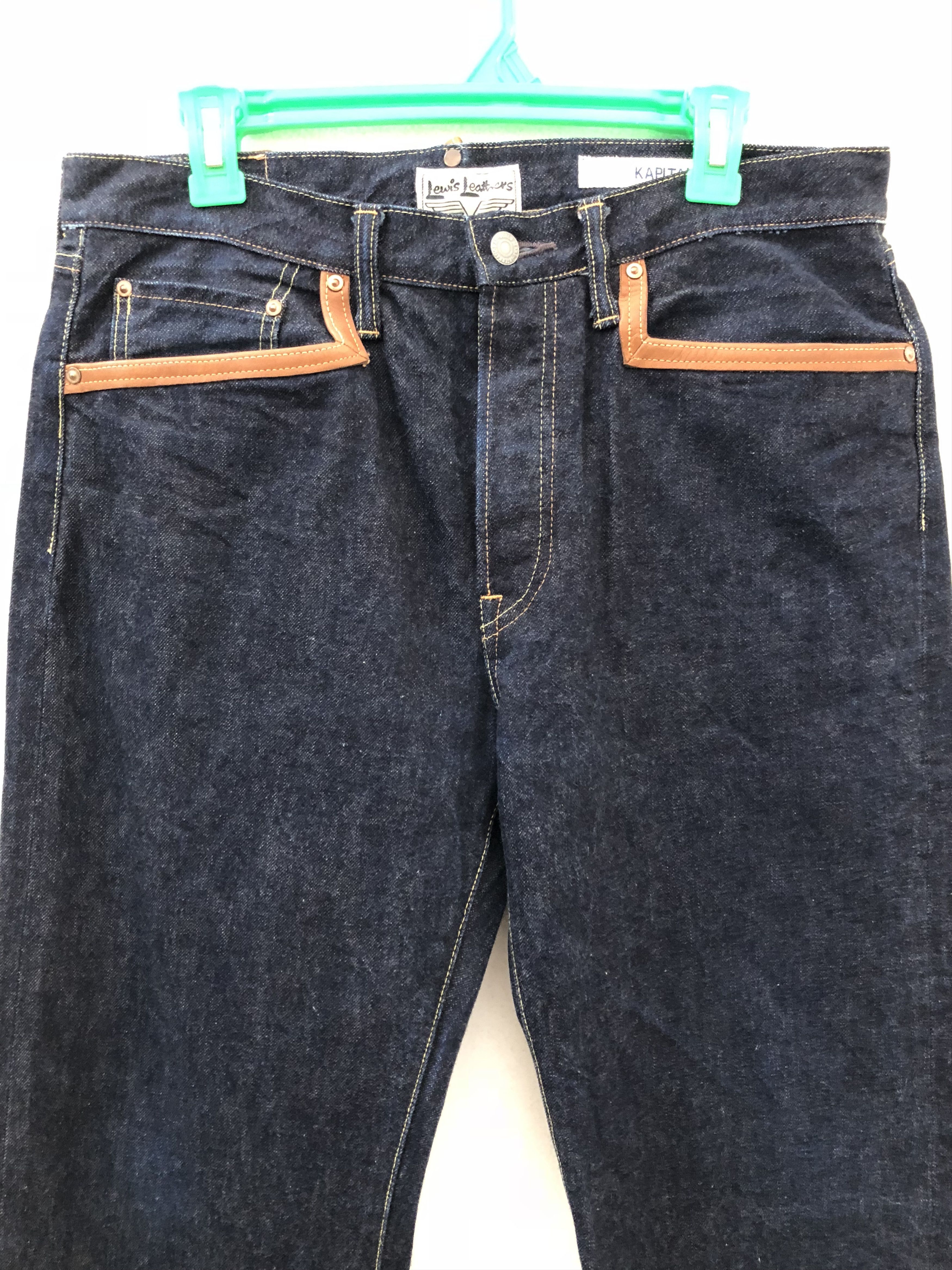 Kapital × Lewis Leathers Kapital X Lewis Leathers Redline Selvedge Blue Denim Jeans Size US 34 / EU 50 - 7 Thumbnail