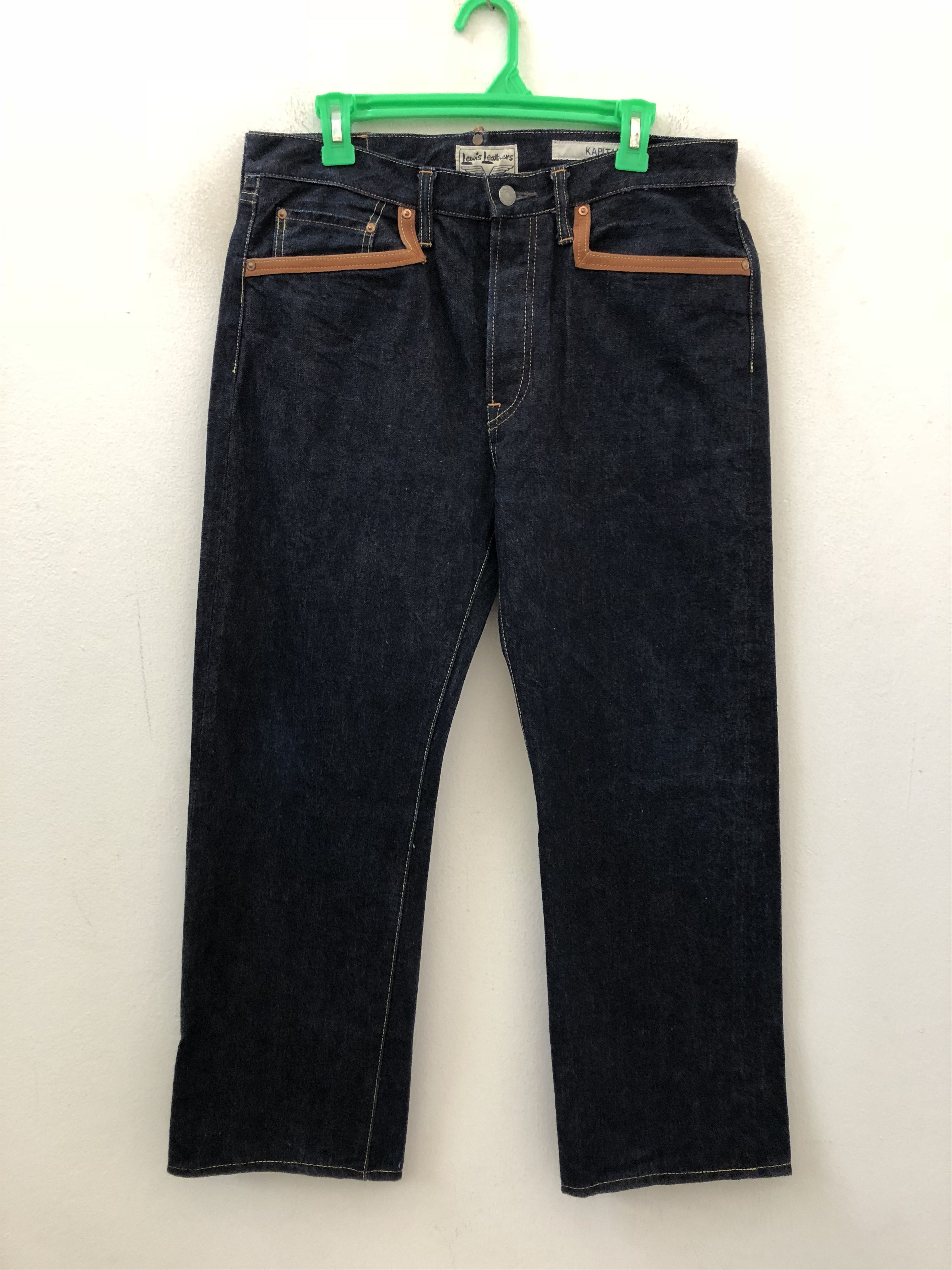 Kapital × Lewis Leathers Kapital X Lewis Leathers Redline Selvedge Blue Denim Jeans Size US 34 / EU 50 - 6 Thumbnail
