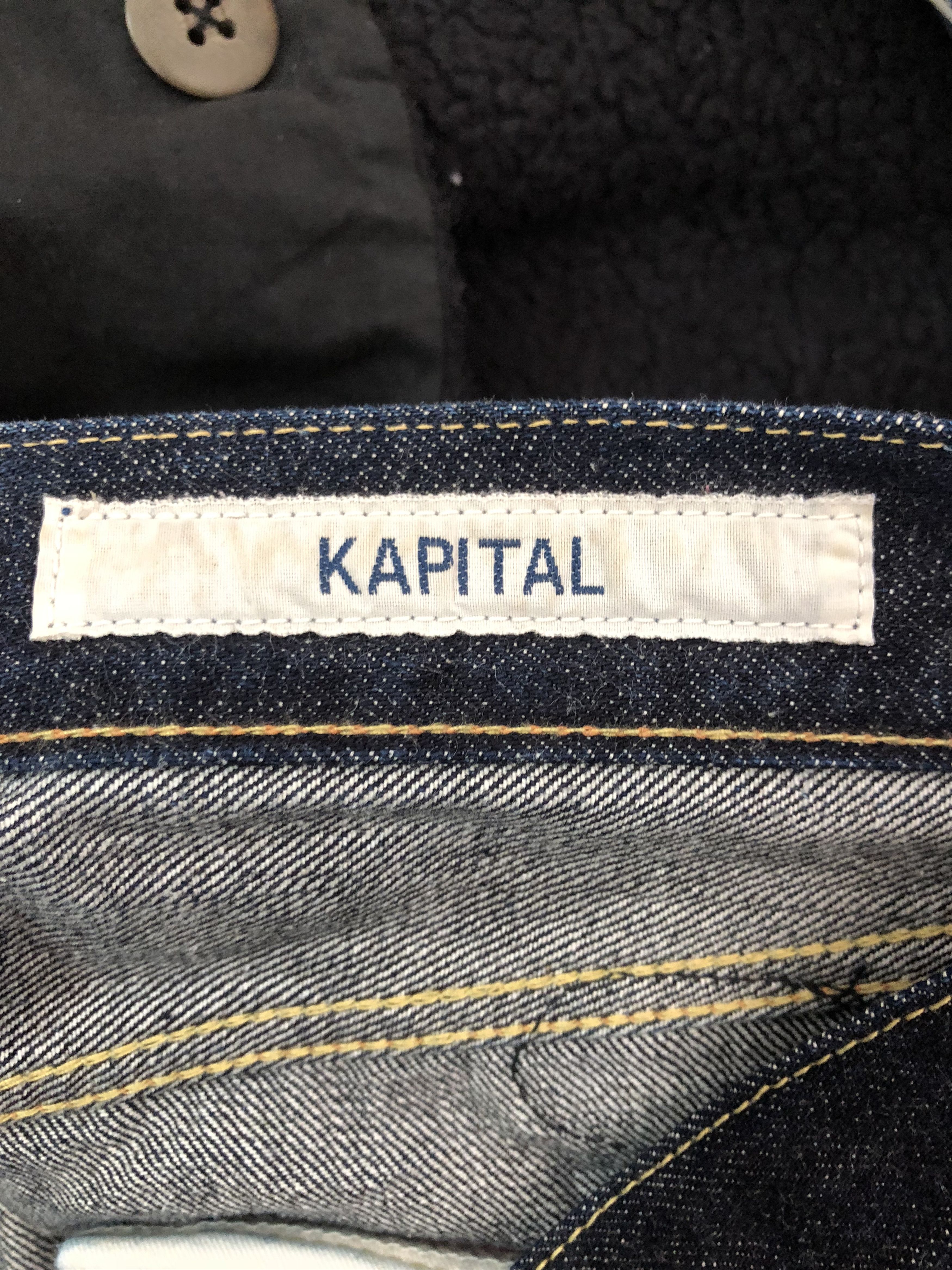 Kapital × Lewis Leathers Kapital X Lewis Leathers Redline Selvedge Blue Denim Jeans Size US 34 / EU 50 - 14 Thumbnail
