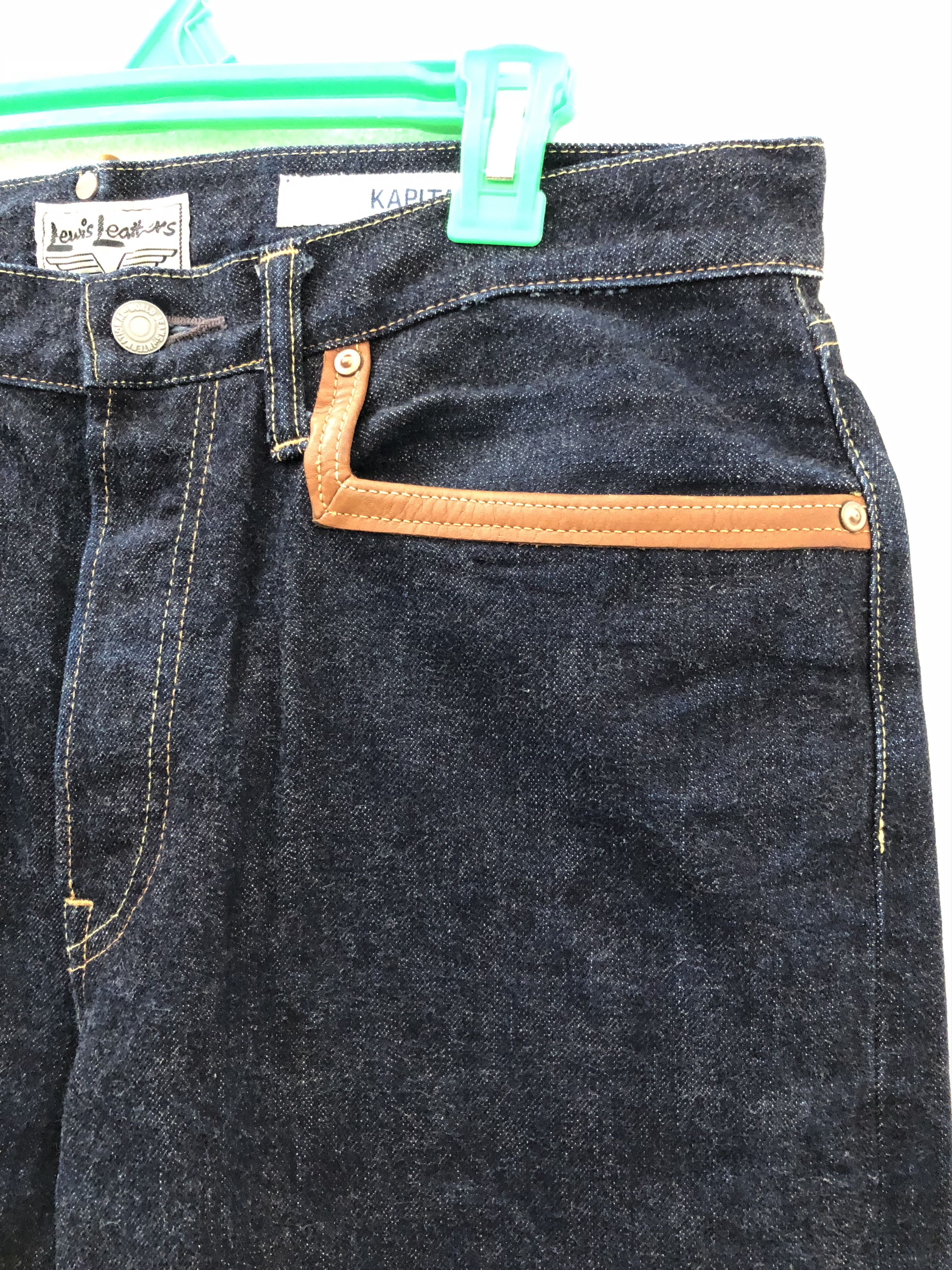 Kapital × Lewis Leathers Kapital X Lewis Leathers Redline Selvedge Blue Denim Jeans Size US 34 / EU 50 - 10 Thumbnail