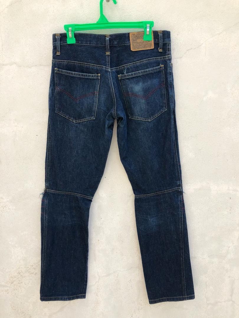 Christopher Nemeth Ripped Zigzag Knee Denim Jeans Size US 31 - 6 Thumbnail