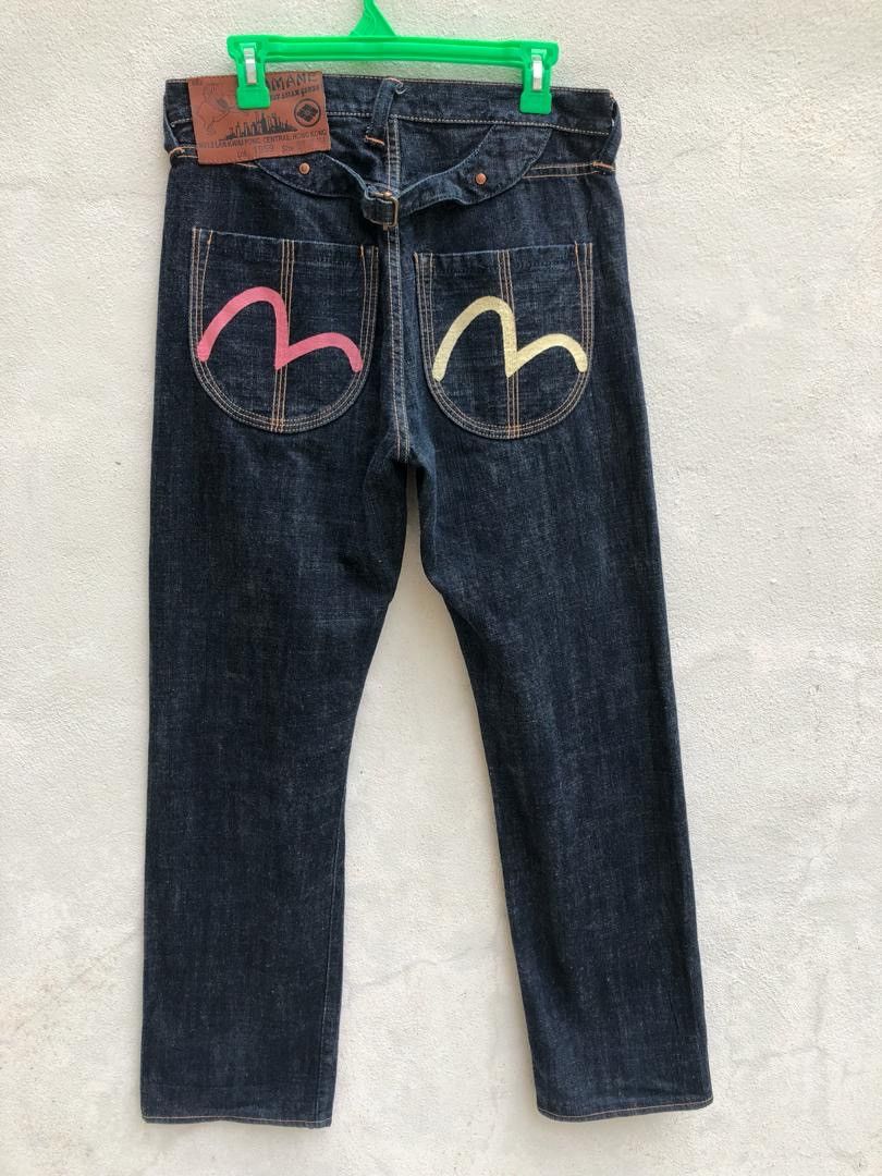 Evisu The Iconic Evisu Yamane Buckle Back Selvedge Denim Jeans Size US 31 - 1 Thumbnail