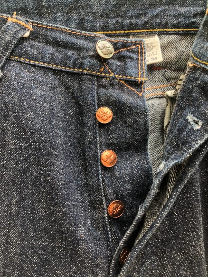 Evisu The Iconic Evisu Yamane Buckle Back Selvedge Denim Jeans Size US 31 - 8 Thumbnail