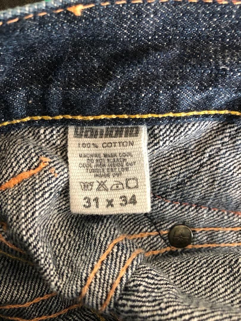 Evisu The Iconic Evisu Yamane Buckle Back Selvedge Denim Jeans Size US 31 - 10 Thumbnail
