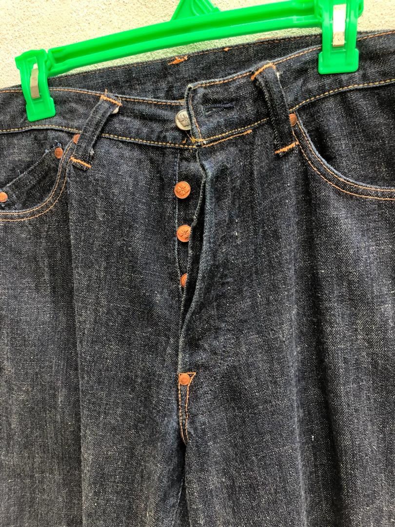 Evisu The Iconic Evisu Yamane Buckle Back Selvedge Denim Jeans Size US 31 - 7 Thumbnail