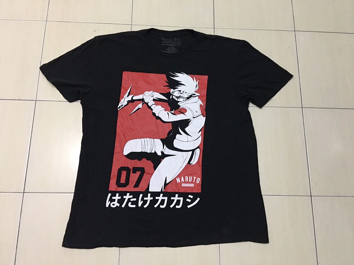Cartoon Network Japan Anime Naruto Shippuden / hatake kakashi shirt Size US XL / EU 56 / 4 - 5 Thumbnail