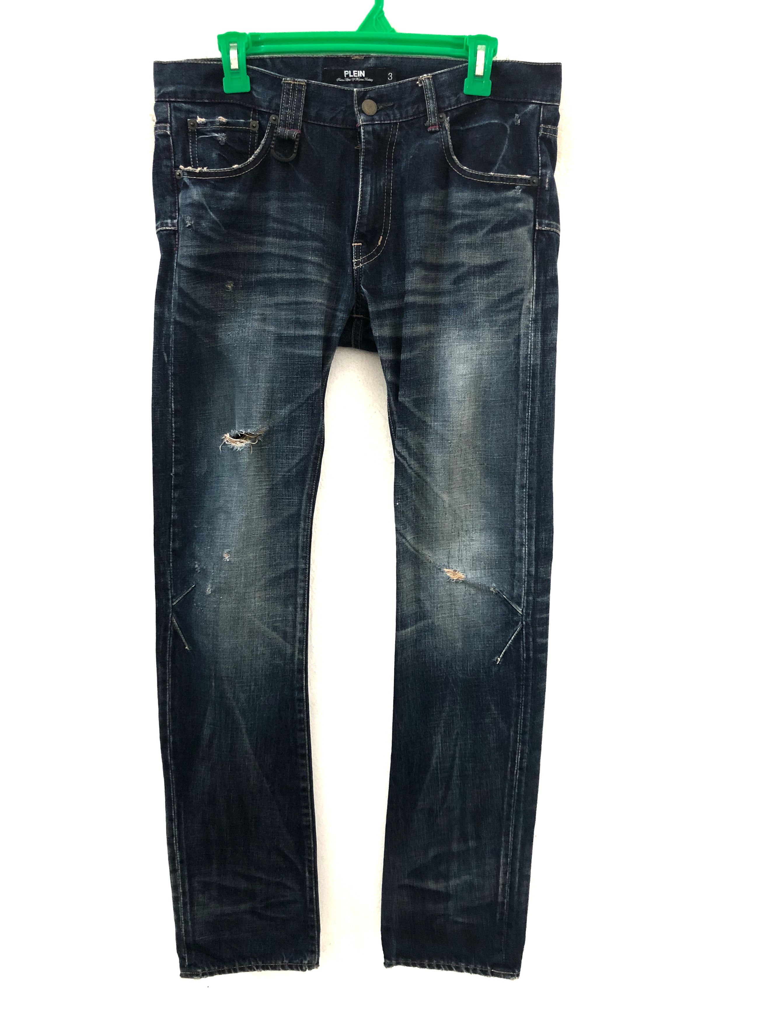 Japanese Brand × Roen ROEN X PLEIN Rips Distressed Denim Slim Jeans Size US 32 / EU 48 - 3 Thumbnail