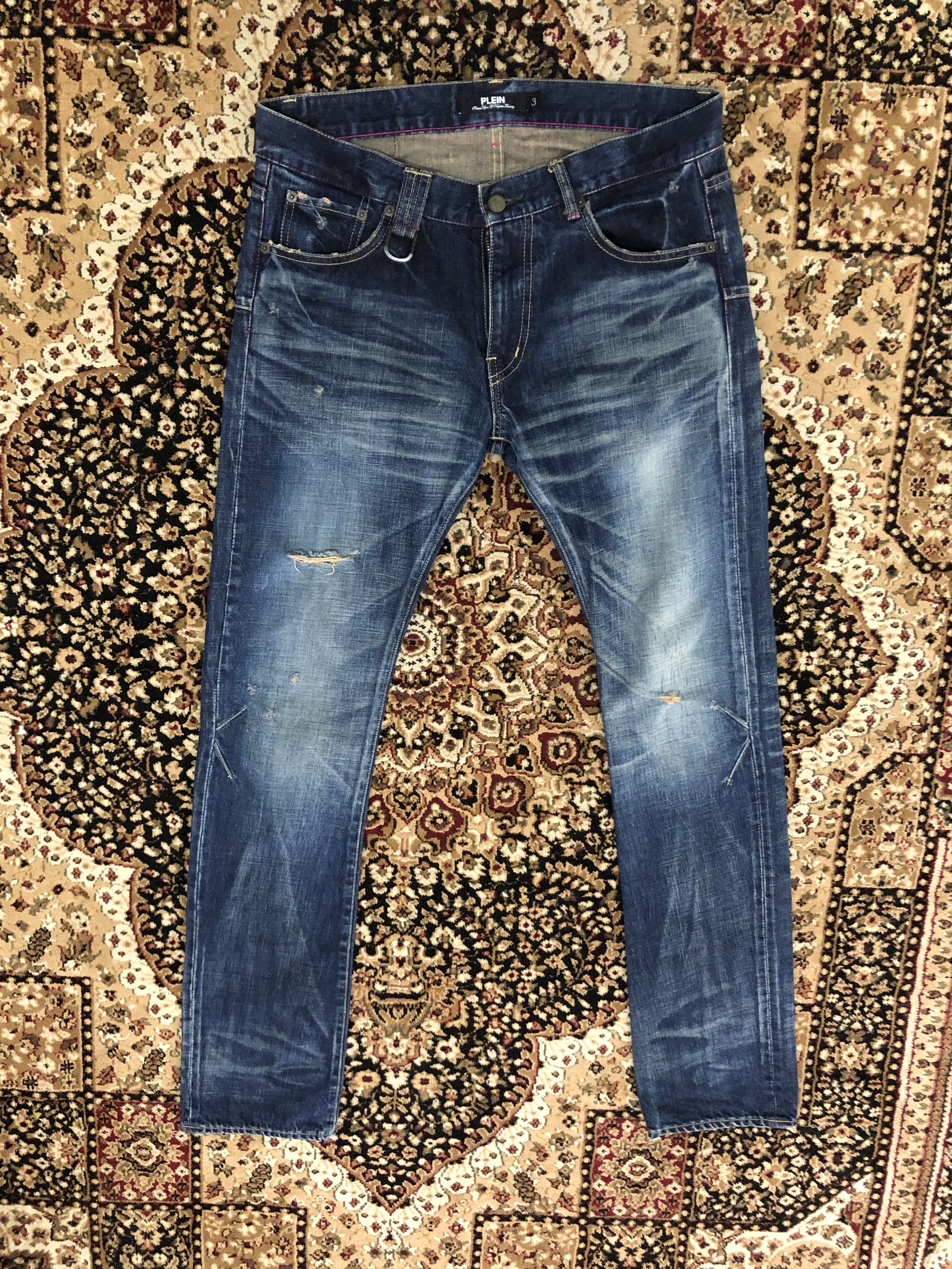Japanese Brand × Roen ROEN X PLEIN Rips Distressed Denim Slim Jeans Size US 32 / EU 48 - 16 Thumbnail