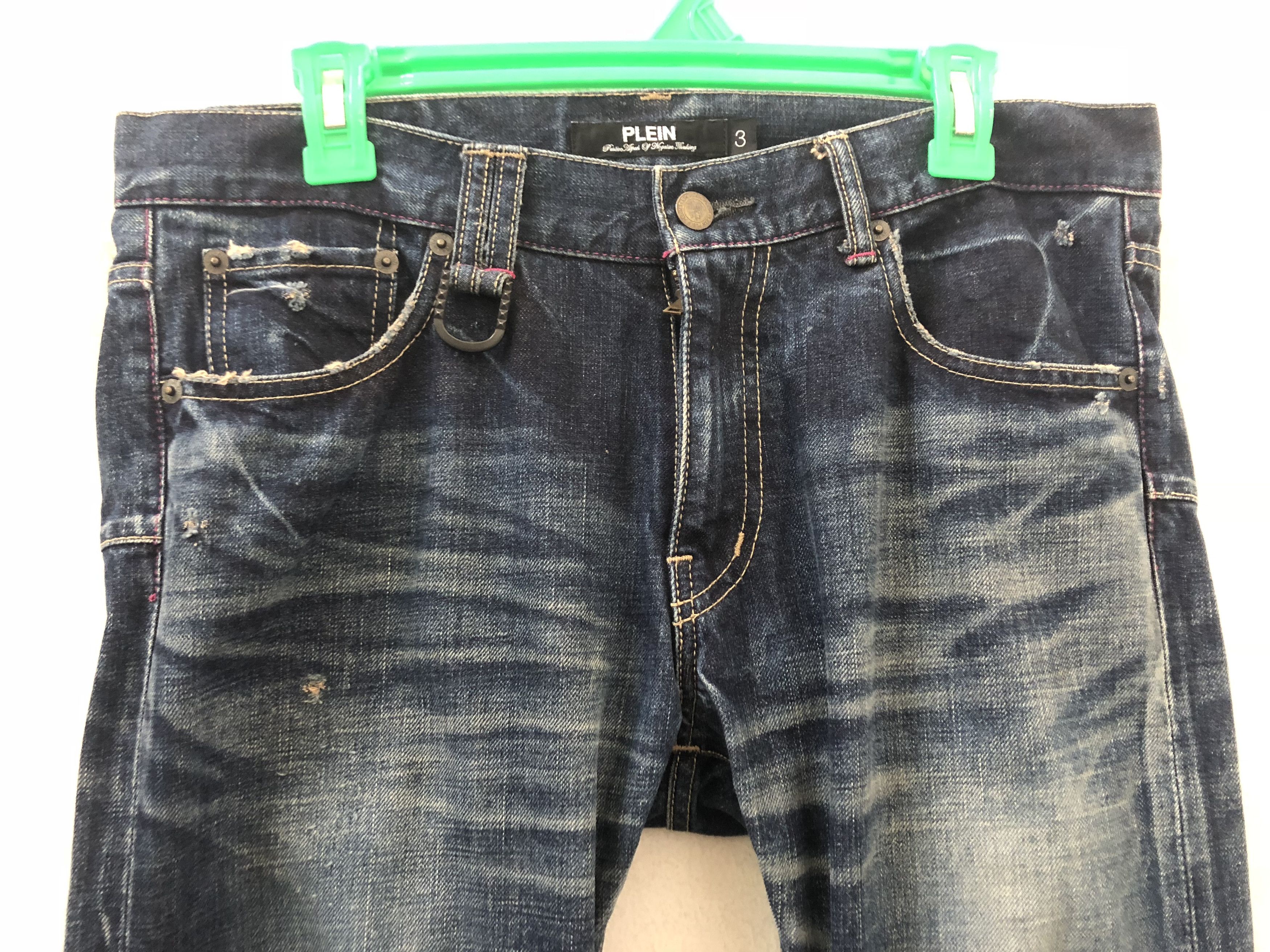 Japanese Brand × Roen ROEN X PLEIN Rips Distressed Denim Slim Jeans Size US 32 / EU 48 - 9 Thumbnail