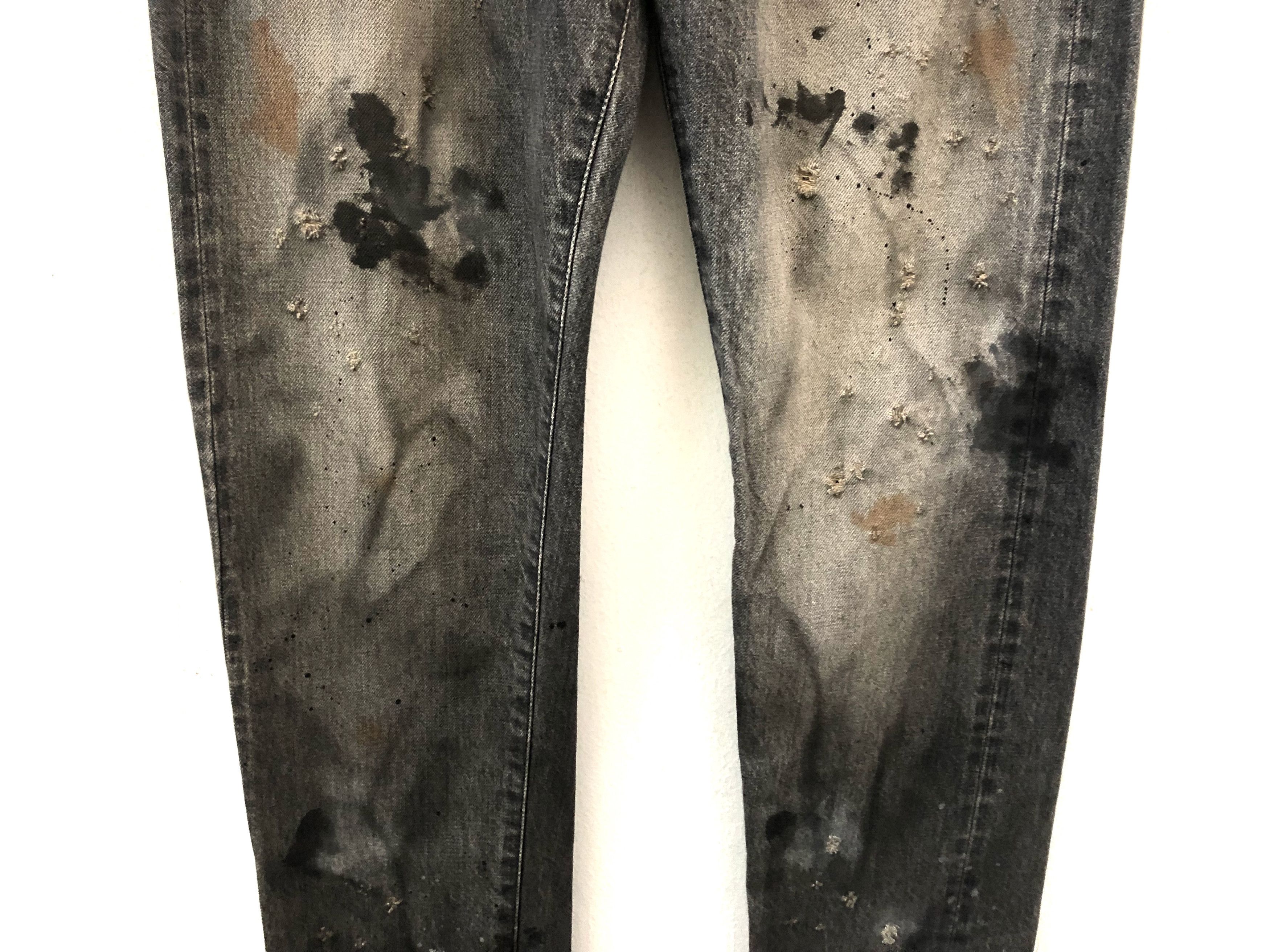 Japanese Brand × Ordinary Fits NWT Ordinary Fits Japan Rips Dirty Selvedge Denim Jeans Size US 28 / EU 44 - 3 Thumbnail