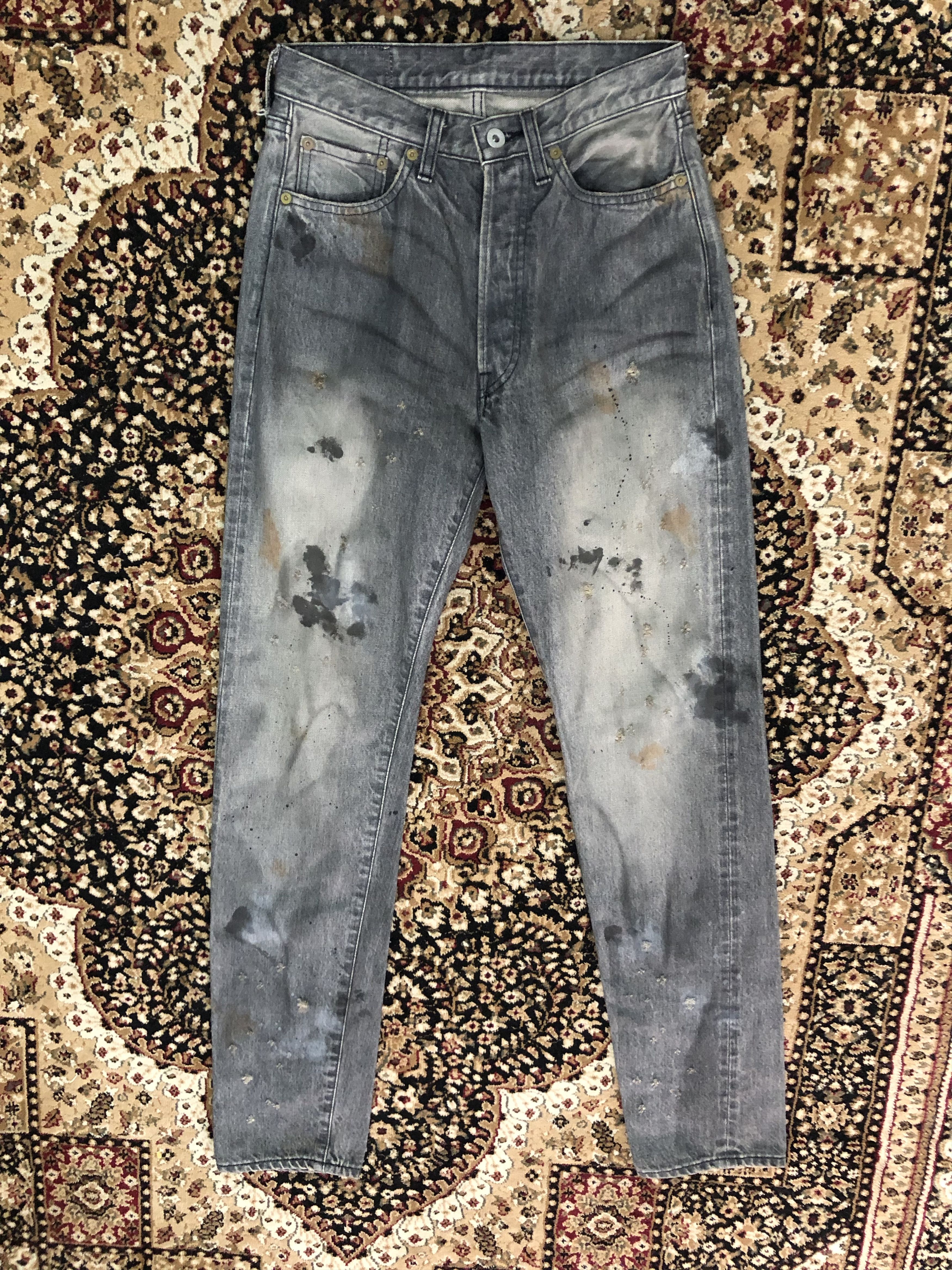 Japanese Brand × Ordinary Fits NWT Ordinary Fits Japan Rips Dirty Selvedge Denim Jeans Size US 28 / EU 44 - 12 Thumbnail