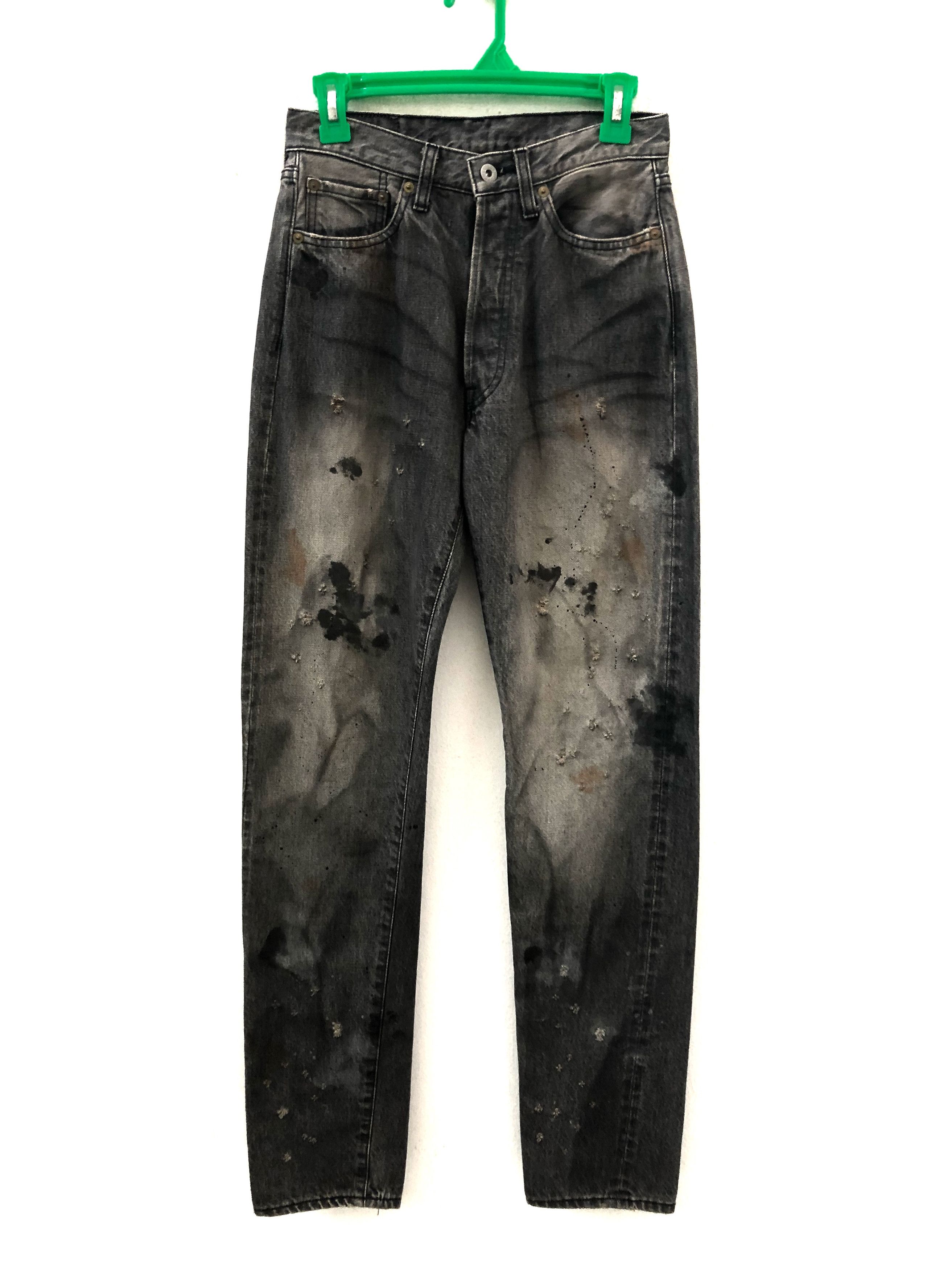 Japanese Brand × Ordinary Fits NWT Ordinary Fits Japan Rips Dirty Selvedge Denim Jeans Size US 28 / EU 44 - 1 Thumbnail