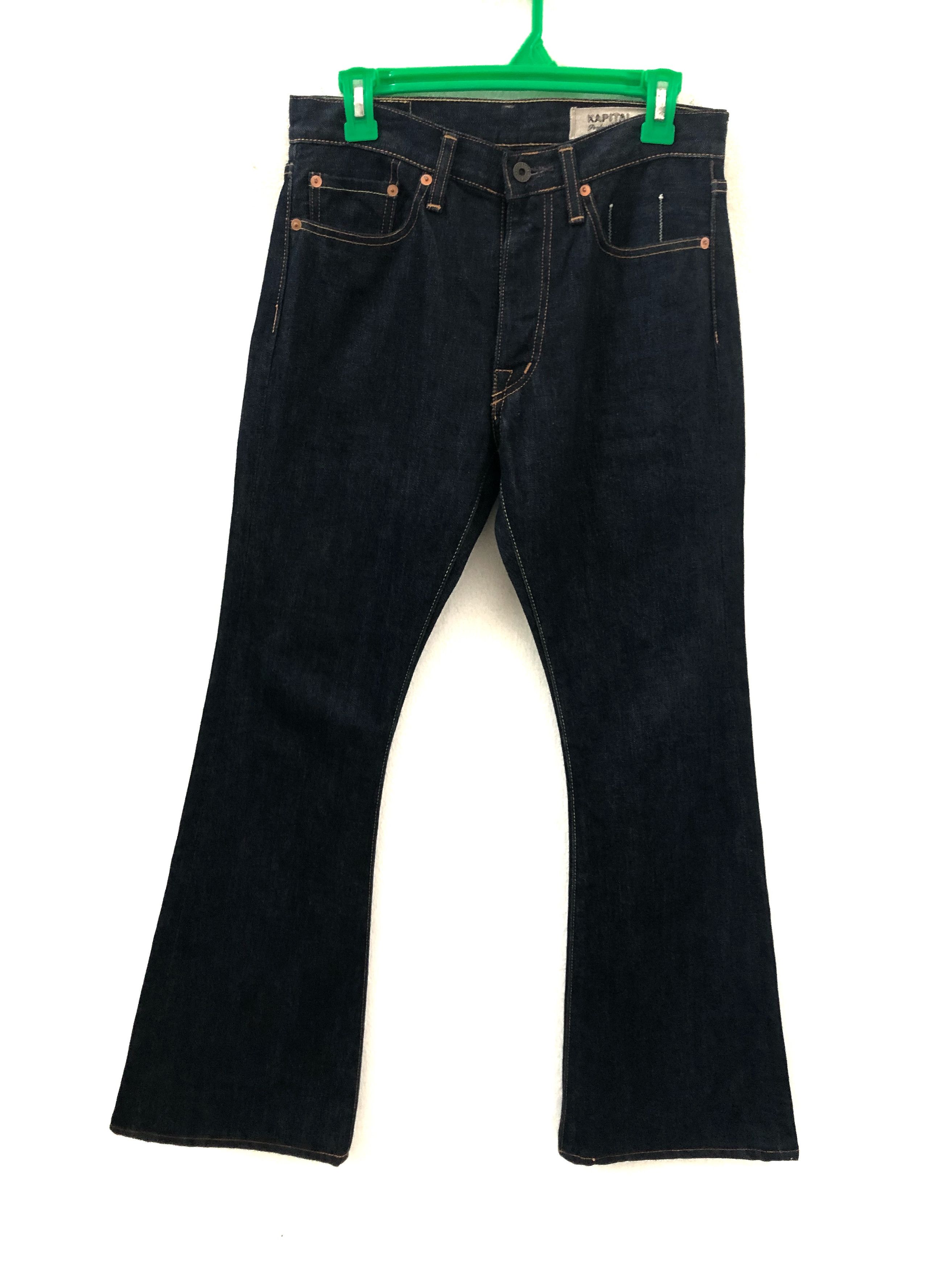Kapital Embroidery Arcuate Bell Bottom Denim Jeans Size US 30 / EU 46 - 4 Thumbnail