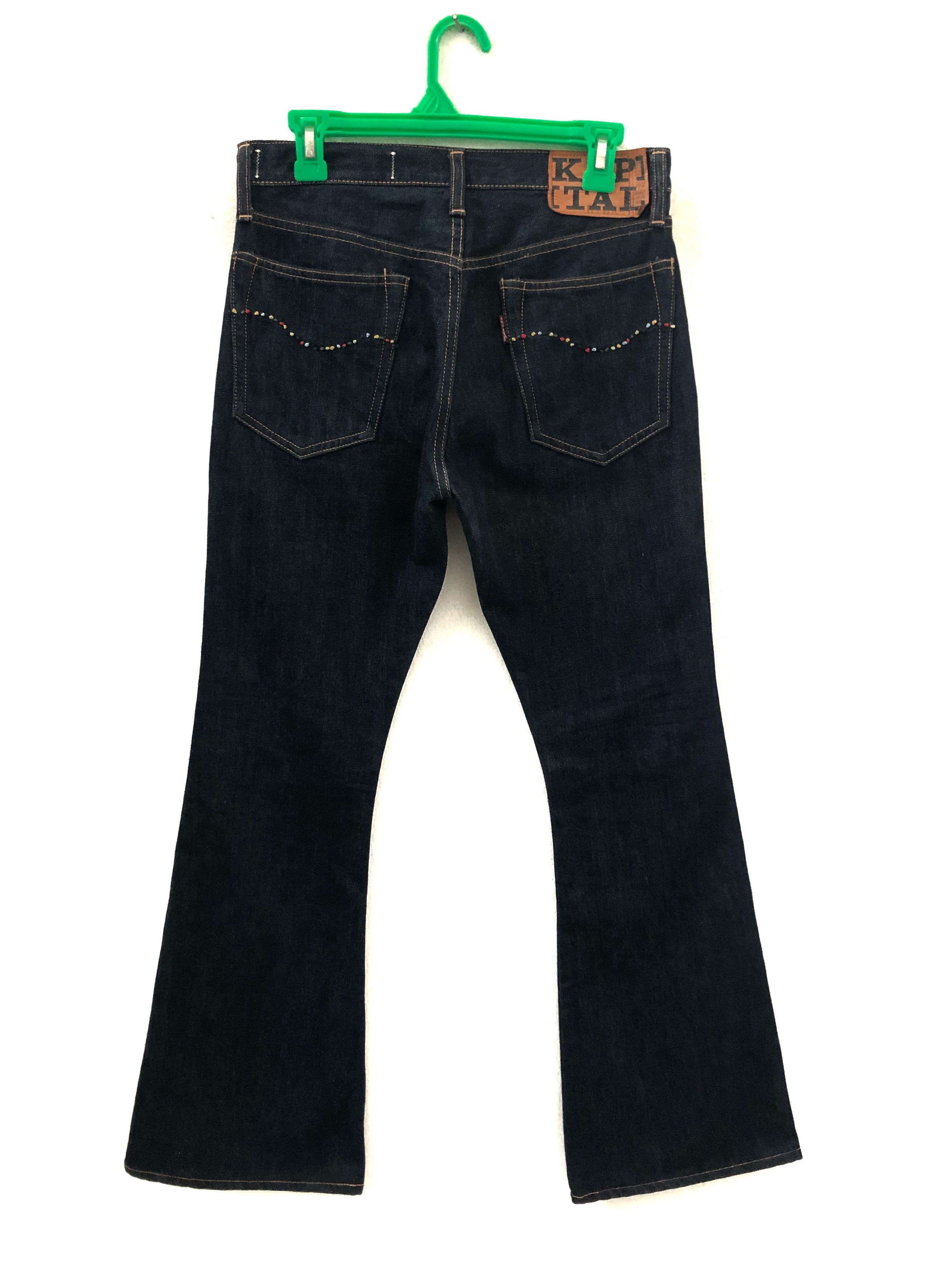 Kapital Embroidery Arcuate Bell Bottom Denim Jeans Size US 30 / EU 46 - 1 Thumbnail