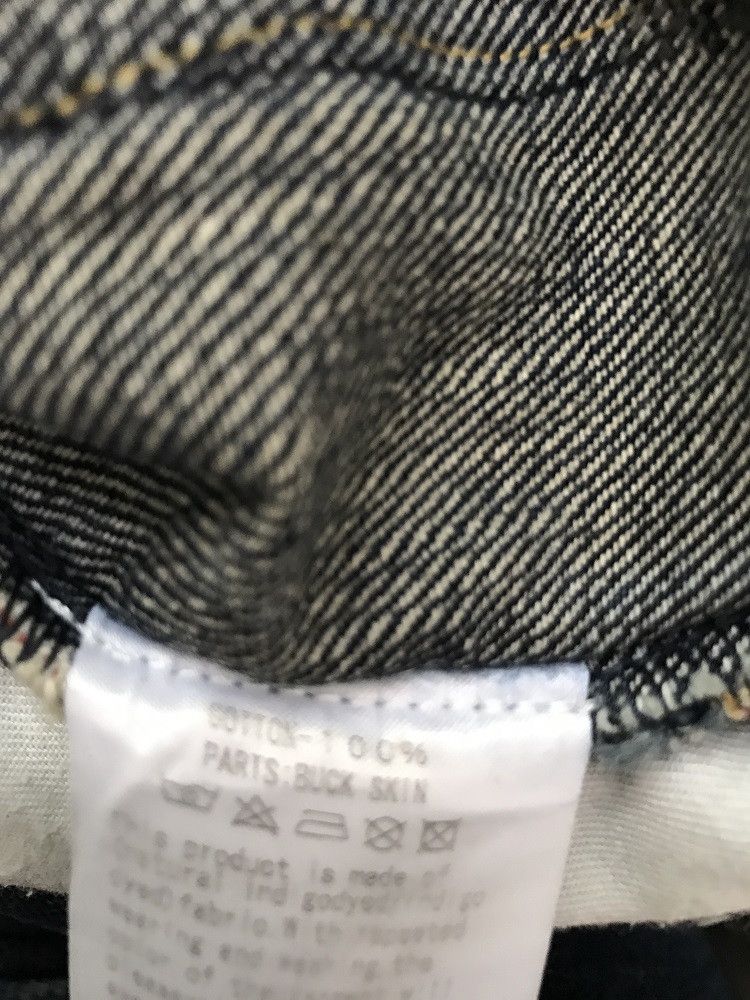 Indigo × KURO KURO Japan "GRAPHITE" Distressed Selvedge Indigo Denim Jeans Size US 30 / EU 46 - 16 Thumbnail