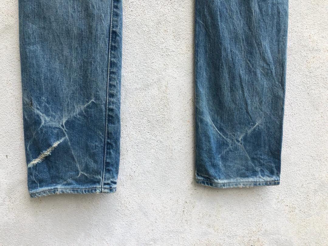 KURO Kuro Japan Fibro Knee Rips Distress Selvedge Skinny Jeans Size US 32 / EU 48 - 15 Thumbnail