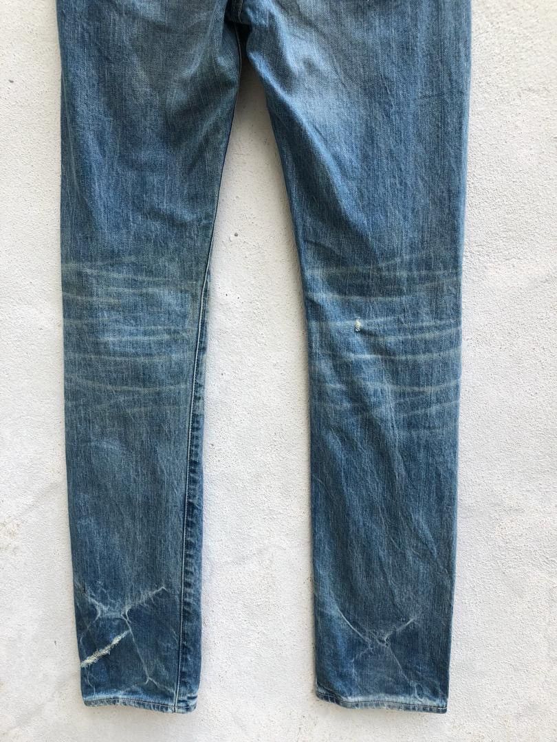 KURO Kuro Japan Fibro Knee Rips Distress Selvedge Skinny Jeans Size US 32 / EU 48 - 13 Thumbnail