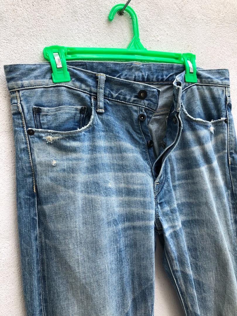 KURO Kuro Japan Fibro Knee Rips Distress Selvedge Skinny Jeans Size US 32 / EU 48 - 5 Thumbnail