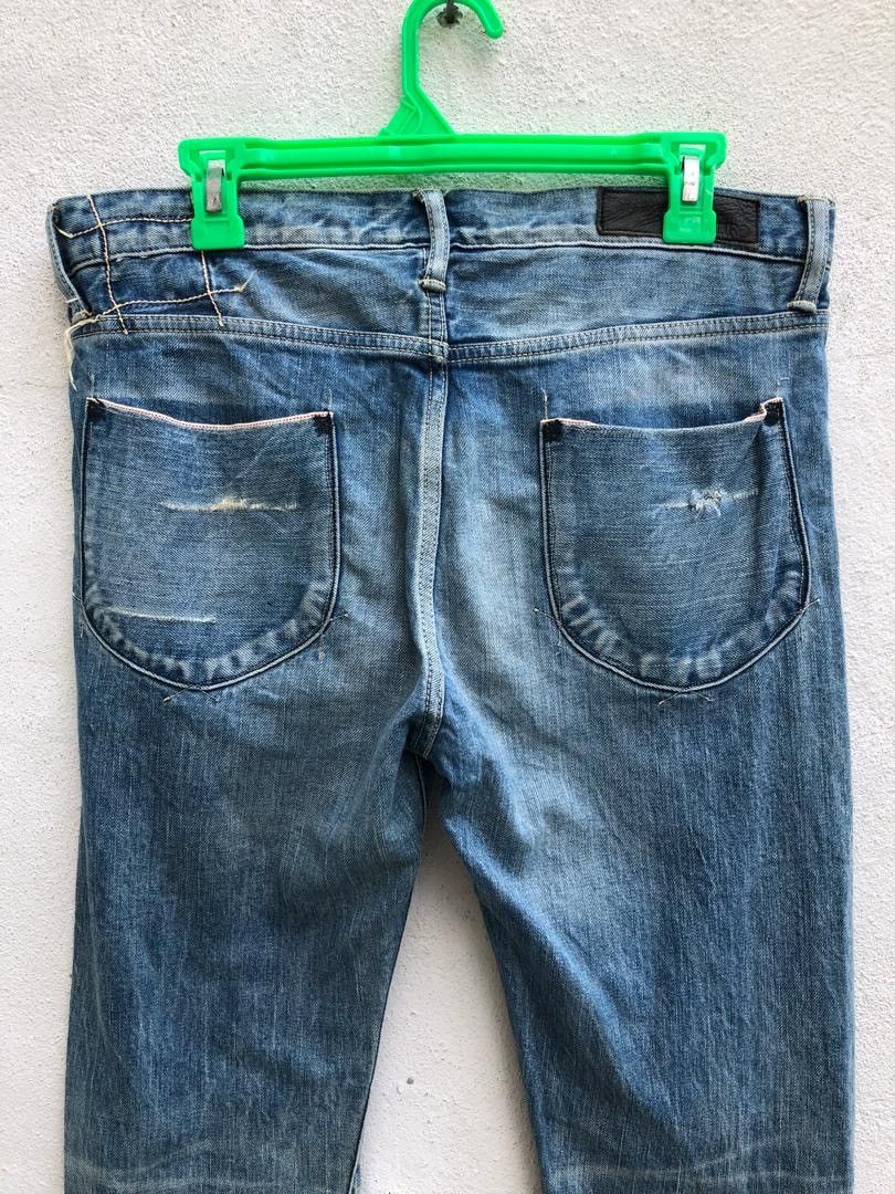 KURO Kuro Japan Fibro Knee Rips Distress Selvedge Skinny Jeans Size US 32 / EU 48 - 12 Thumbnail