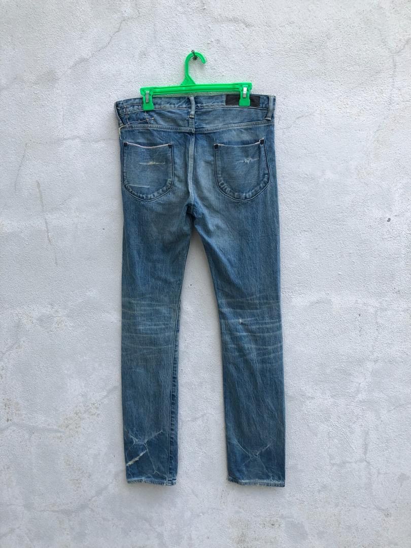 KURO Kuro Japan Fibro Knee Rips Distress Selvedge Skinny Jeans Size US 32 / EU 48 - 11 Thumbnail