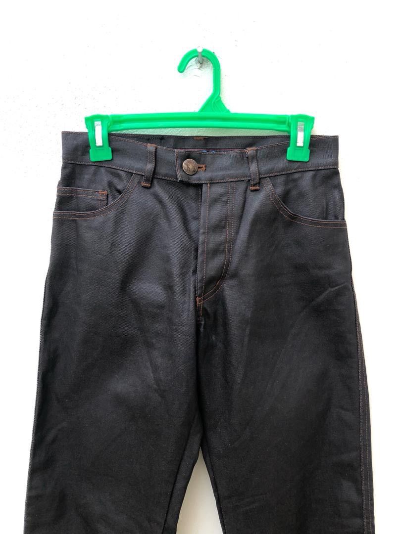 Jean Paul Gaultier Vintage Gaultier Jeans Made in Japan Dark Brown Coated Pant Size US 28 / EU 44 - 2 Thumbnail