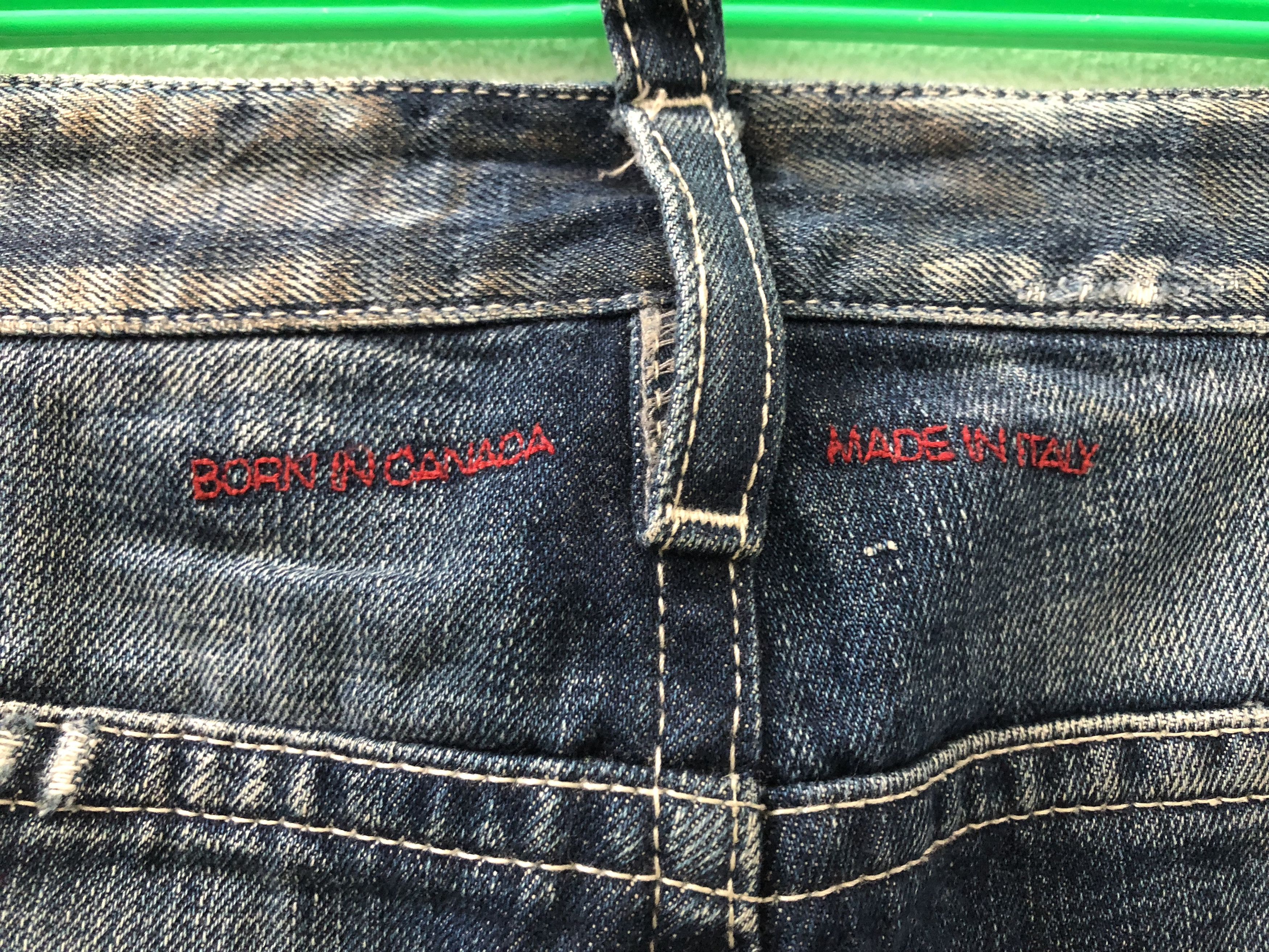 Dsquared2 Dsquared2 Exposed Front Button Distressed Ripped Denim Jeans Size US 33 - 13 Thumbnail