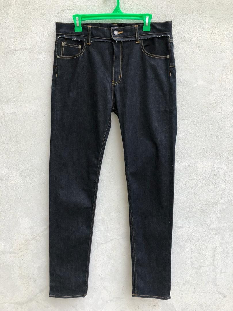 Christian Dada Christian Dada Japan Unusual Dark Blue Skinny Jeans Size US 33 - 1 Thumbnail