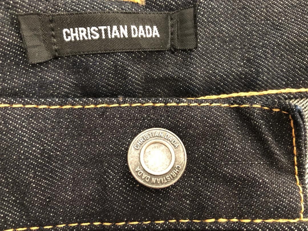 Christian Dada Christian Dada Japan Unusual Dark Blue Skinny Jeans Size US 33 - 10 Thumbnail