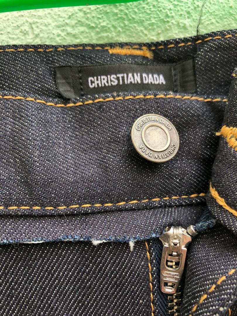 Christian Dada Christian Dada Japan Unusual Dark Blue Skinny Jeans Size US 33 - 3 Thumbnail
