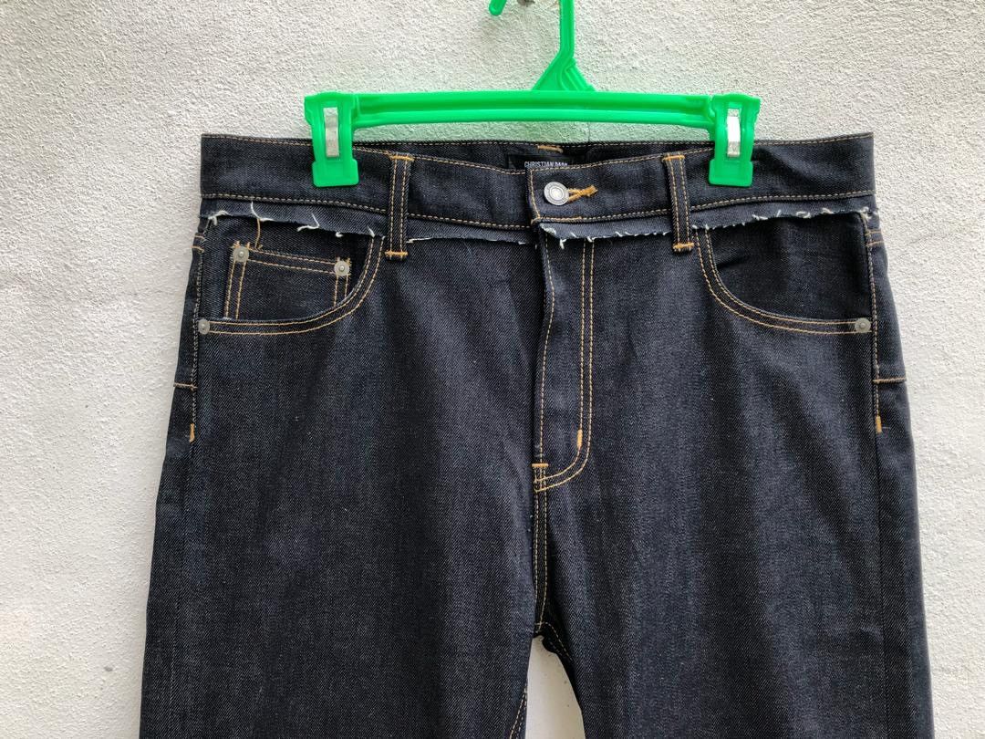 Christian Dada Christian Dada Japan Unusual Dark Blue Skinny Jeans Size US 33 - 2 Thumbnail