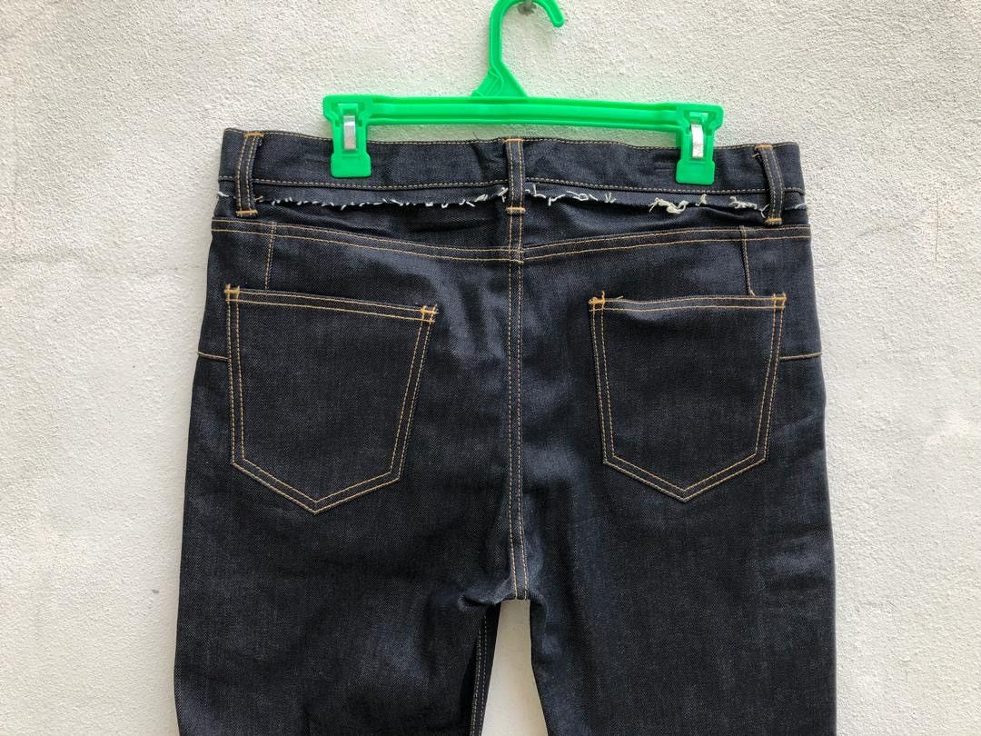 Christian Dada Christian Dada Japan Unusual Dark Blue Skinny Jeans Size US 33 - 7 Thumbnail