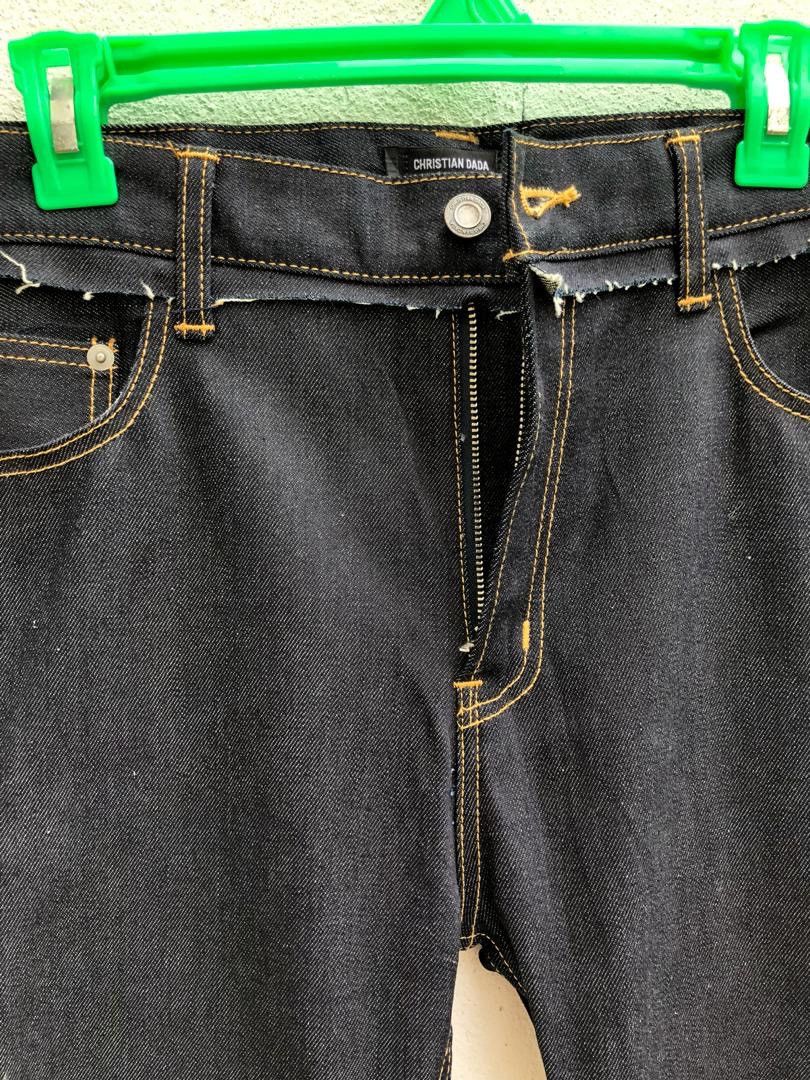 Christian Dada Christian Dada Japan Unusual Dark Blue Skinny Jeans Size US 33 - 4 Thumbnail