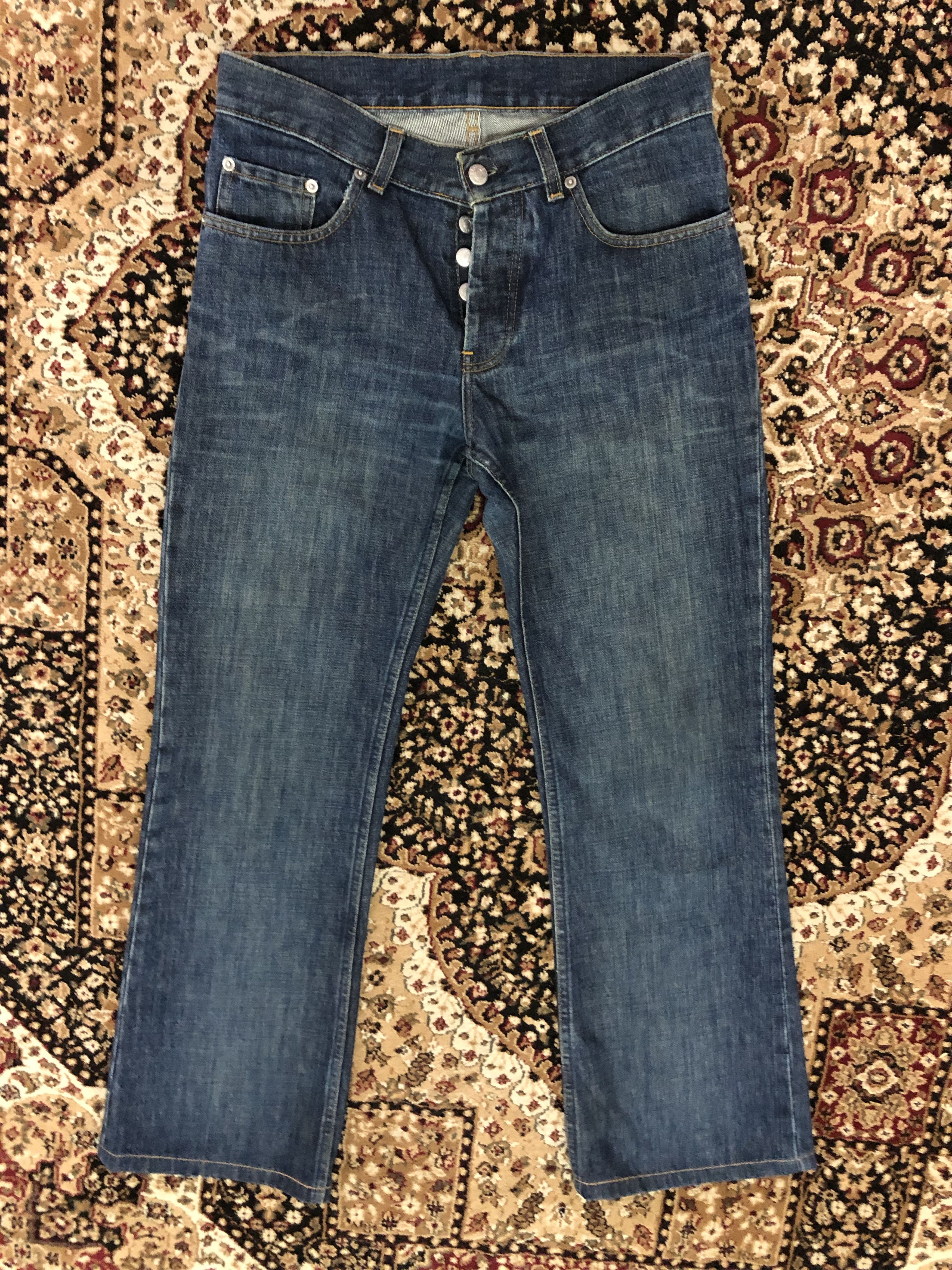 Helmut Lang Helmut Lang Italy Classic Low Waist Wide Leg Denim Size US 28 / EU 44 - 1 Thumbnail