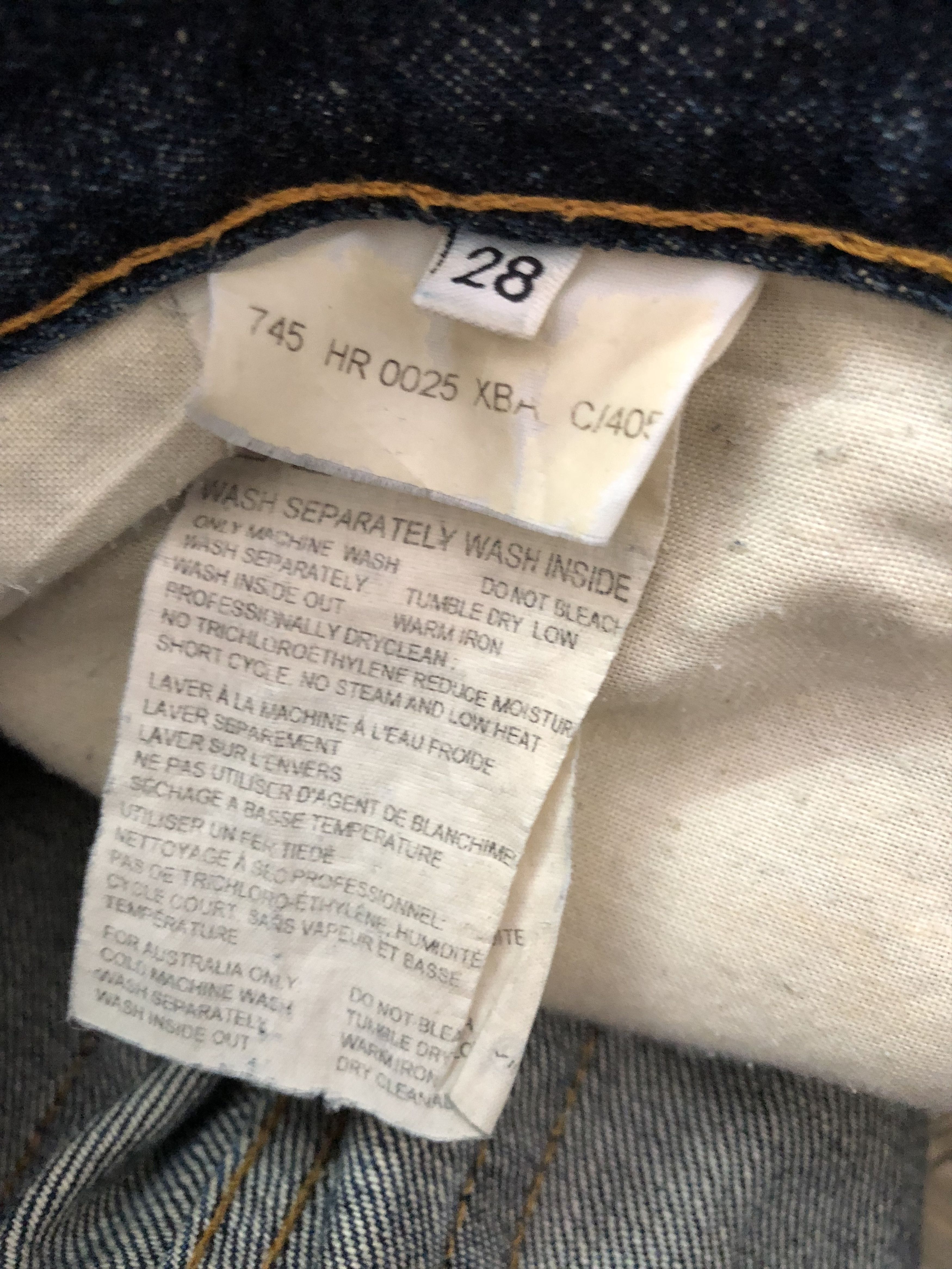 Helmut Lang Helmut Lang Italy Classic Low Waist Wide Leg Denim Size US 28 / EU 44 - 12 Thumbnail