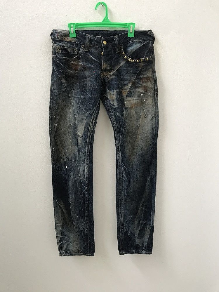 FranCisT MOR.K.S Francist Mor.K.S Painter Dirty Low Rise Denim Slim Jeans Size US 32 / EU 48 - 1 Thumbnail