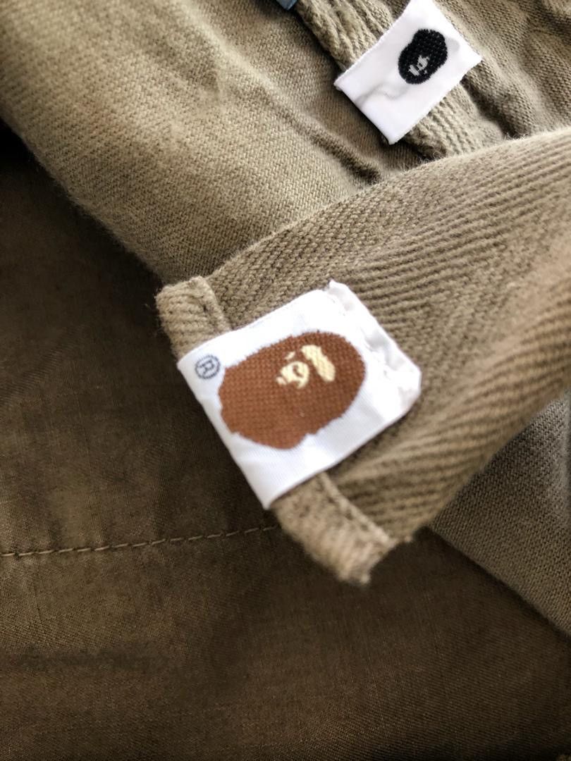 Bape × Nigo A Bathing Ape Olive Green Cargo Parachute Trouser Pant Size US 32 / EU 48 - 18 Thumbnail
