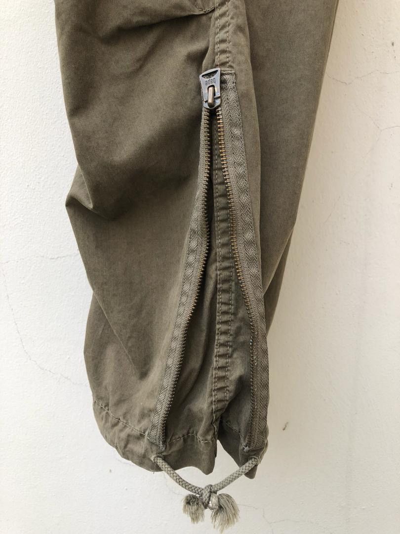 Bape × Nigo A Bathing Ape Olive Green Cargo Parachute Trouser Pant Size US 32 / EU 48 - 14 Thumbnail