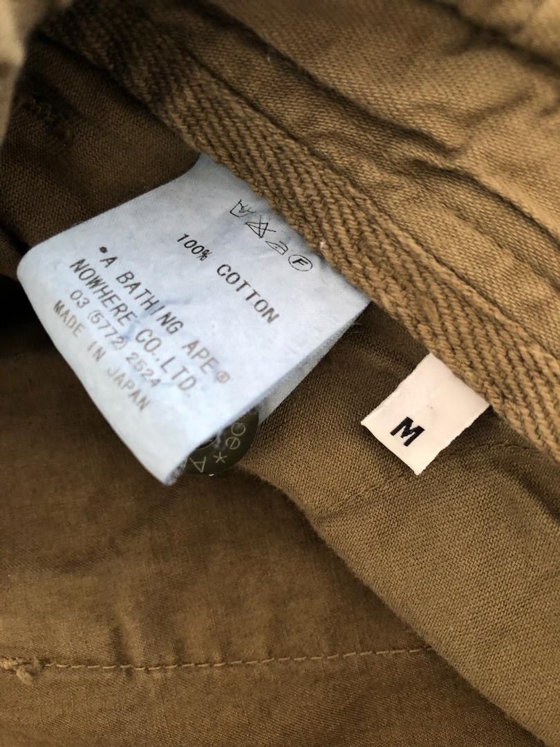 Bape × Nigo A Bathing Ape Olive Green Cargo Parachute Trouser Pant Size US 32 / EU 48 - 17 Thumbnail