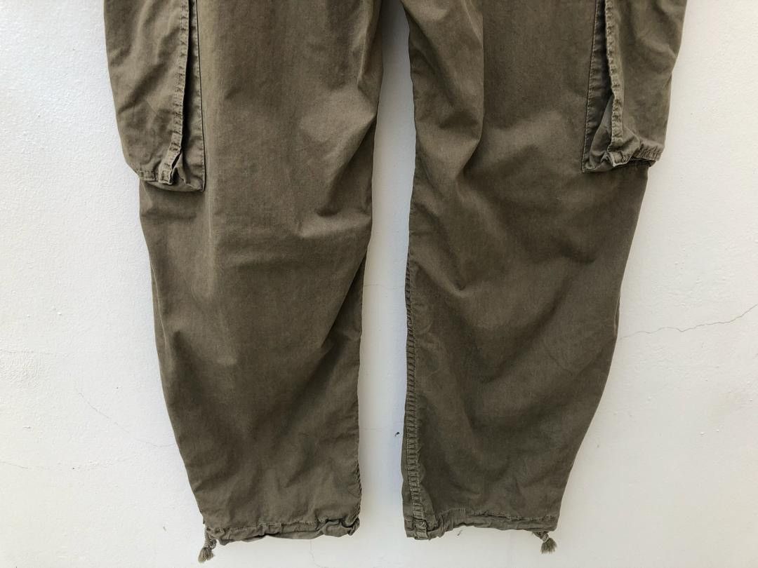Bape × Nigo A Bathing Ape Olive Green Cargo Parachute Trouser Pant Size US 32 / EU 48 - 10 Thumbnail