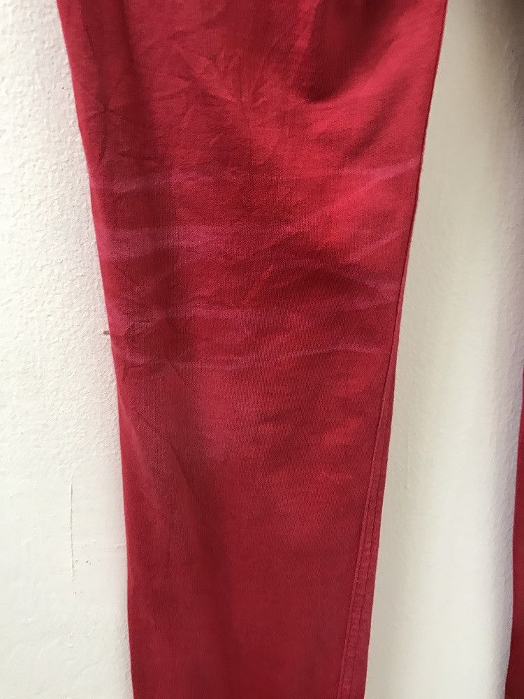 Black Barrett × Neil Barrett Neil Barrett Made in Japan Stone Wash Low Rise Slim Red Pant Size US 31 - 13 Thumbnail