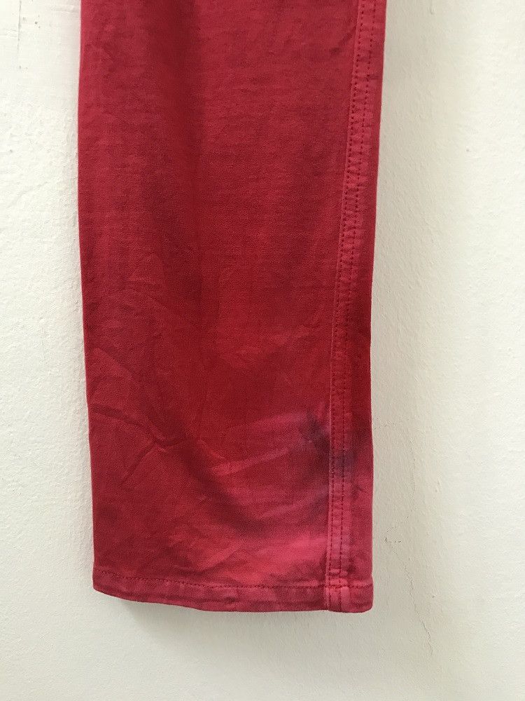 Black Barrett × Neil Barrett Neil Barrett Made in Japan Stone Wash Low Rise Slim Red Pant Size US 31 - 14 Thumbnail