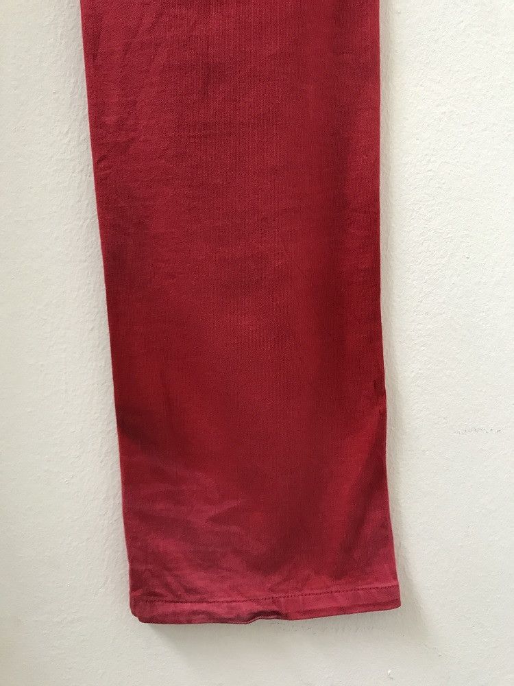 Black Barrett × Neil Barrett Neil Barrett Made in Japan Stone Wash Low Rise Slim Red Pant Size US 31 - 17 Thumbnail