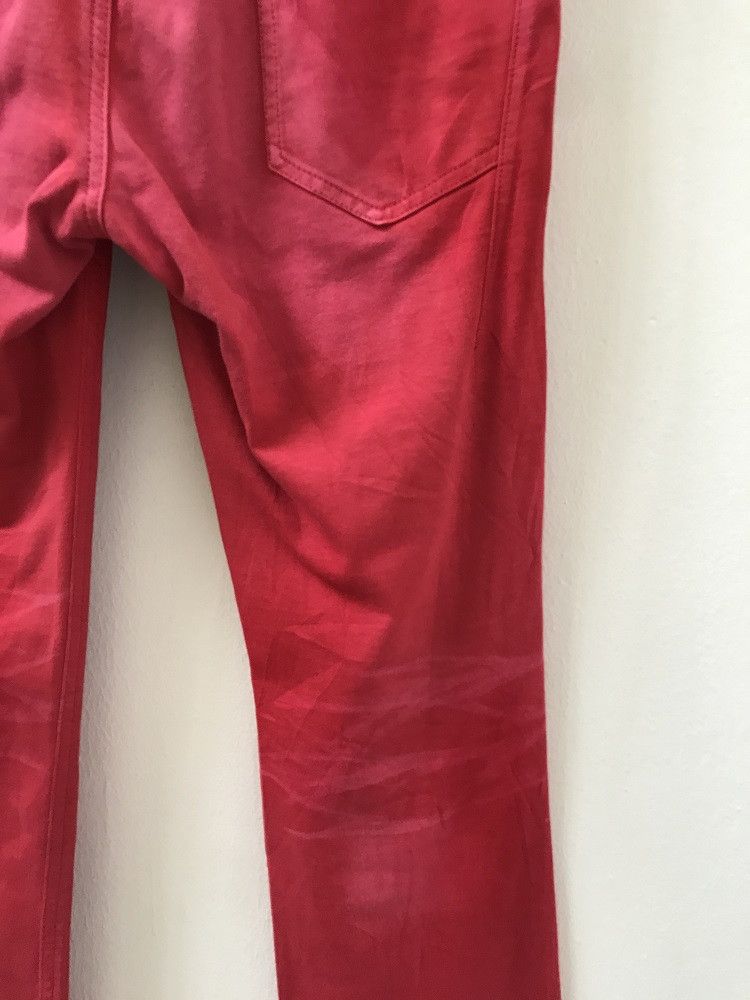 Black Barrett × Neil Barrett Neil Barrett Made in Japan Stone Wash Low Rise Slim Red Pant Size US 31 - 15 Thumbnail